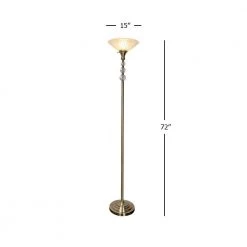 Alaris 72 in. Antique Brass Floor Lamp with Art Glass Shade by Dale Tiffany -Dale Tiffany Store antique brass dale tiffany floor lamps gr20308 44 1000