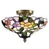 Peony 3-Light Antique Brass Semi Flush Mount by Dale Tiffany 2 Peony 3-Light Antique Brass Semi Flush Mount by Dale Tiffany -Dale Tiffany Store antique brass dale tiffany flush mount lights 7966 3ltf 64 1000
