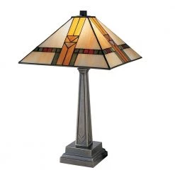 20.75 in. Edmund Mission Style Antique Bronze Table Lamp by Dale Tiffany