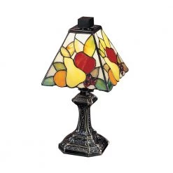 11 in. Fruit Antique Brass Mini Table Lamp by Dale Tiffany