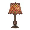 13.5 in. Manti Antique Brass Accent Lamp by Dale Tiffany