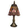 12 in. Antique Brass Accent Lamp with Hand Rolled Art Glass by Dale Tiffany