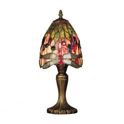 15 in. Vickers Antique Brass Table Lamp by Dale Tiffany