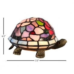 Toto Turtle Floral 4.50 in. Antique Bronze Accent Lamp by Dale Tiffany -Dale Tiffany Store antique bronze dale tiffany novelty lamps ta20109 40 1000