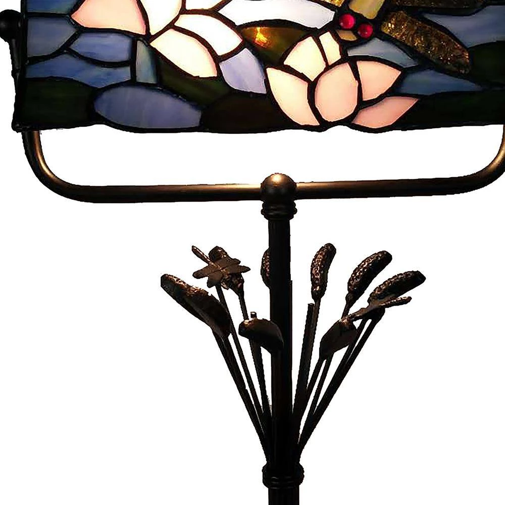 Dragonfly Bankers 17 in. Antique Bronze Accent Lamp by Dale Tiffany 7 Dragonfly Bankers 17 in. Antique Bronze Accent Lamp by Dale Tiffany - Image 5