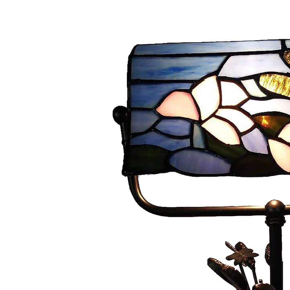 Dragonfly Bankers 17 in. Antique Bronze Accent Lamp by Dale Tiffany 6 Dragonfly Bankers 17 in. Antique Bronze Accent Lamp by Dale Tiffany - Image 4