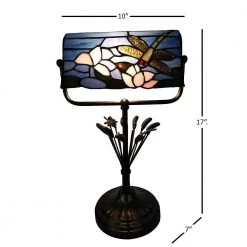 Dragonfly Bankers 17 in. Antique Bronze Accent Lamp by Dale Tiffany 11 Dragonfly Bankers 17 in. Antique Bronze Accent Lamp by Dale Tiffany -Dale Tiffany Store antique bronze dale tiffany novelty lamps ta21014 c3 1000
