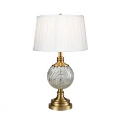 Mitre 25 .5 in. Antique Bronze Table Lamp with Hardback Fabric Shade by Dale Tiffany
