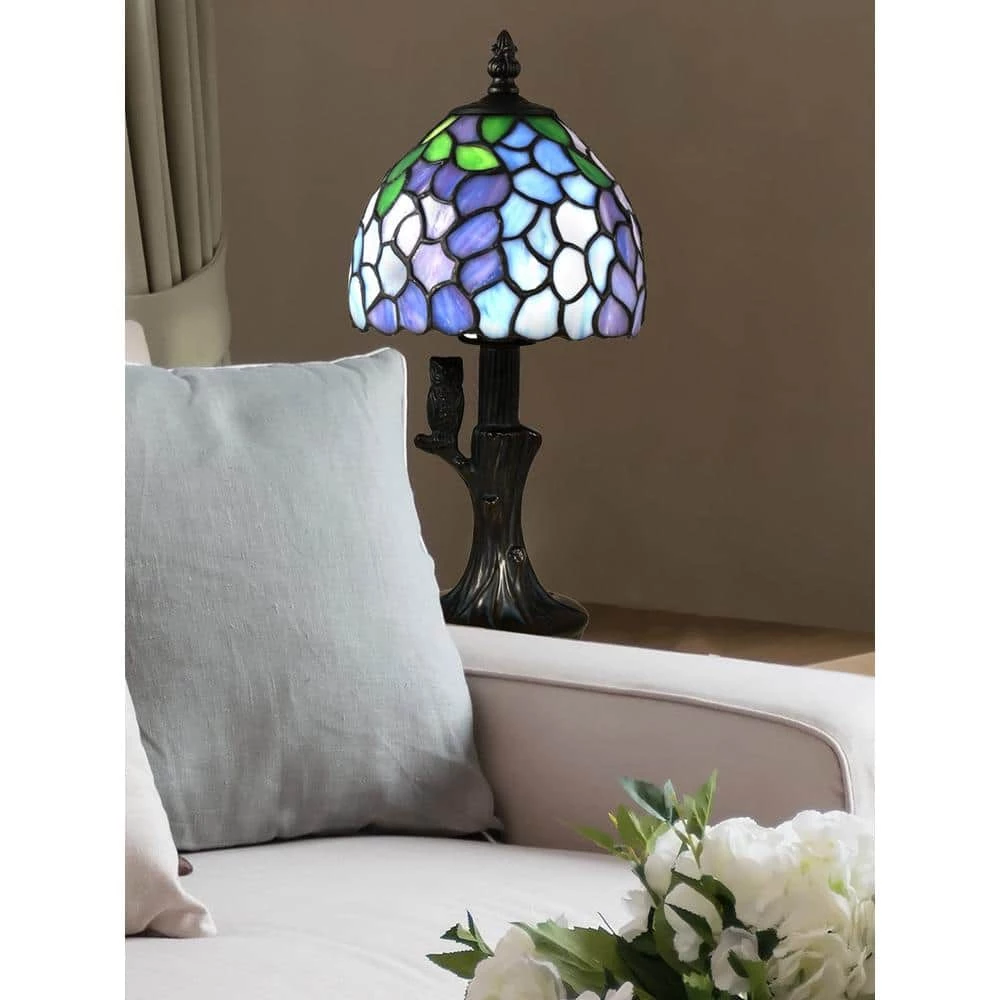 Owl Branch 13.5 in. Antique Bronze Metal Accent Lamp by Dale Tiffany 6 Owl Branch 13.5 in. Antique Bronze Metal Accent Lamp by Dale Tiffany - Image 4