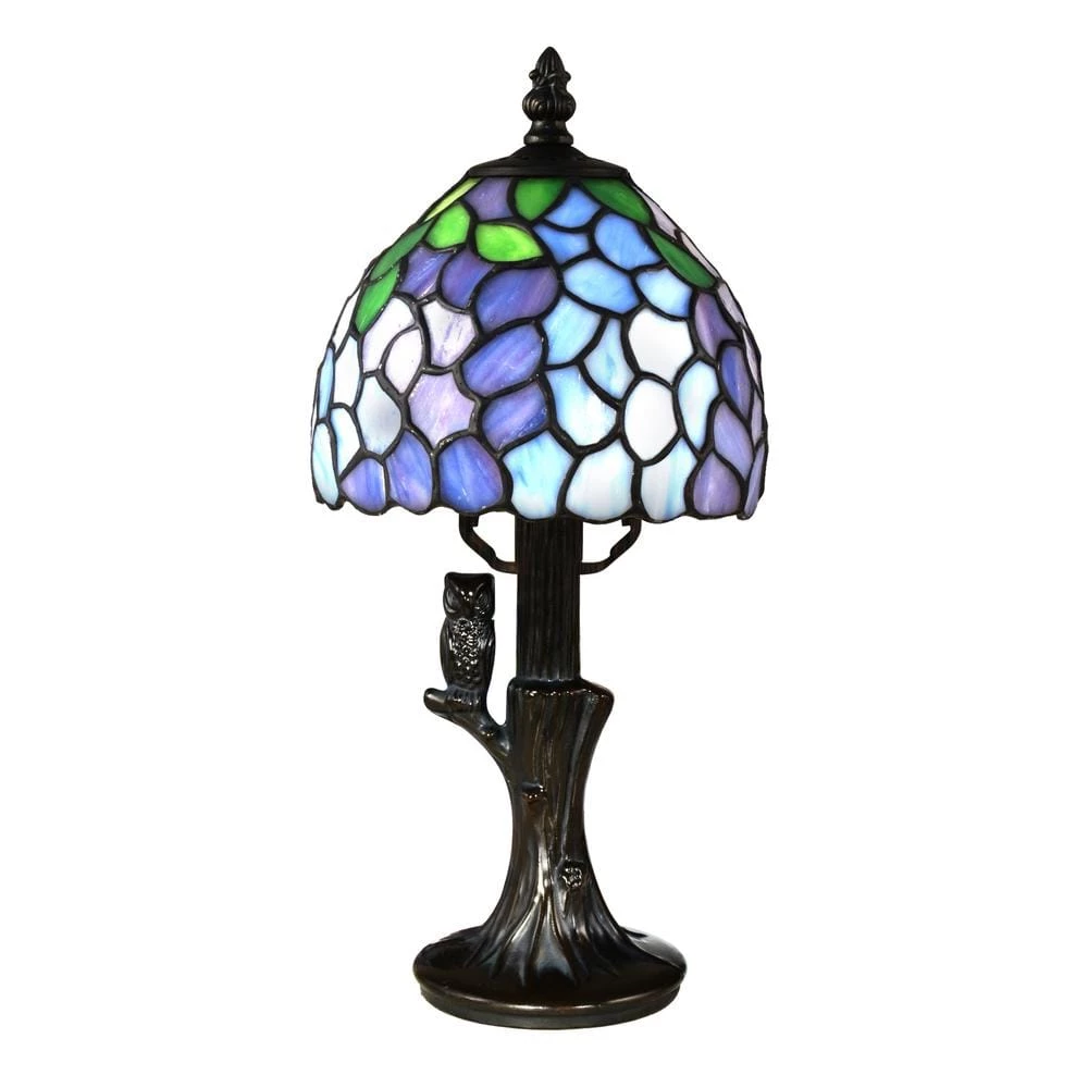 Owl Branch 13.5 in. Antique Bronze Metal Accent Lamp by Dale Tiffany 3 Owl Branch 13.5 in. Antique Bronze Metal Accent Lamp by Dale Tiffany