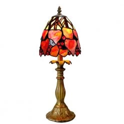 Estelle 13 in. Antique Bronze Metal Accent Lamp by Dale Tiffany