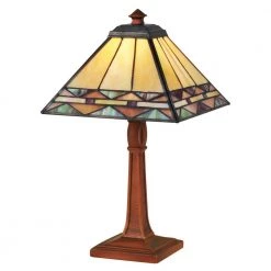 13.75 in. Slayter Antique Bronze Accent Lamp by Dale Tiffany