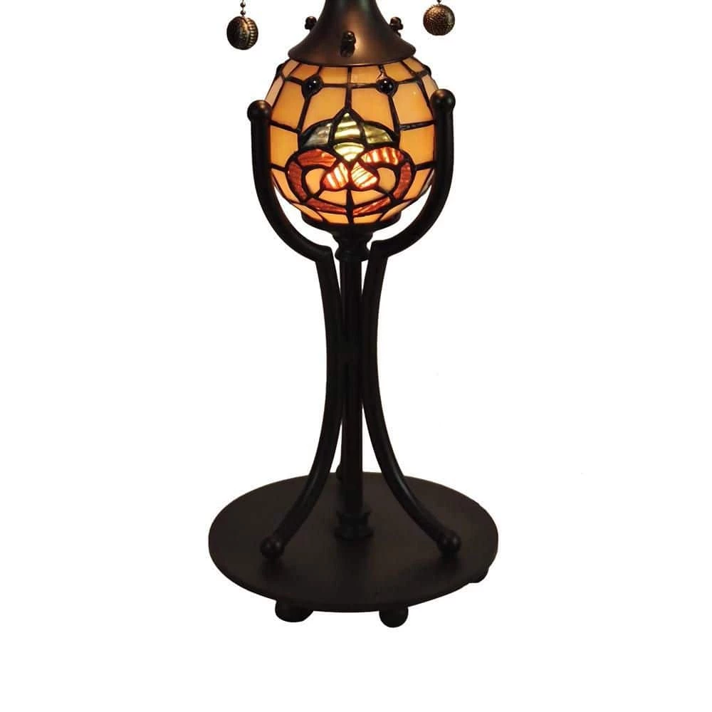 Chiara 25 in. Antique Bronze Table Lamp by Dale Tiffany 7 Chiara 25 in. Antique Bronze Table Lamp by Dale Tiffany - Image 5