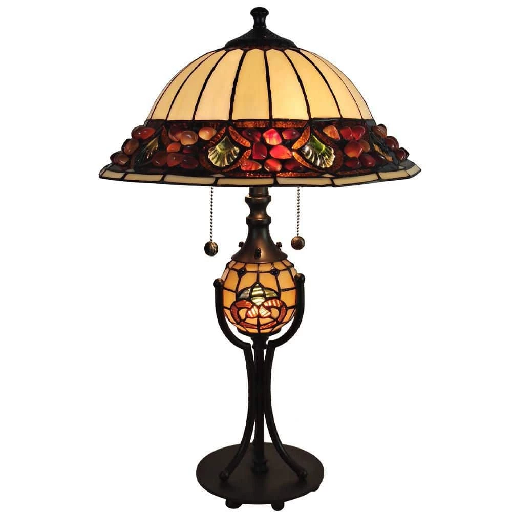 Chiara 25 in. Antique Bronze Table Lamp by Dale Tiffany 3 Chiara 25 in. Antique Bronze Table Lamp by Dale Tiffany