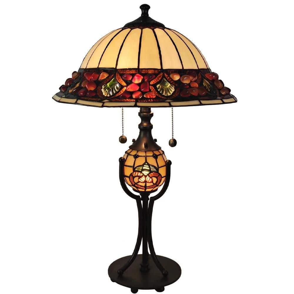 Chiara 25 in. Antique Bronze Table Lamp by Dale Tiffany 4 Chiara 25 in. Antique Bronze Table Lamp by Dale Tiffany - Image 2
