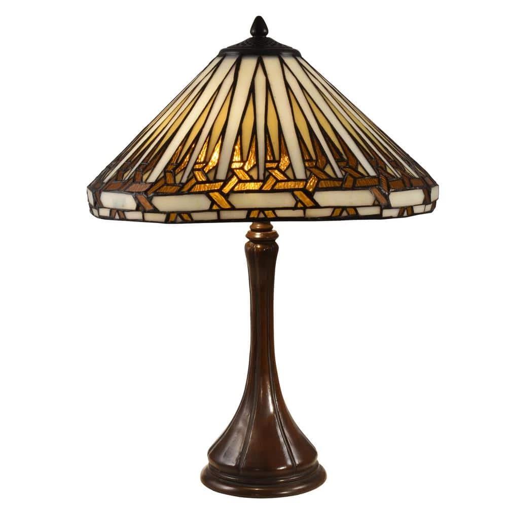 22 in. Antique Bronze Table Lamp with Hand Rolled Art Glass by Dale Tiffany 3 22 in. Antique Bronze Table Lamp with Hand Rolled Art Glass by Dale Tiffany