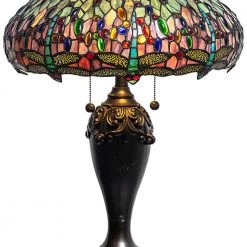 Aurelia 27 in. Antique Bronze Table Lamp with Hand Rolled Art Glass (Tiffany) Shade by Dale Tiffany 12 Aurelia 27 in. Antique Bronze Table Lamp with Hand Rolled Art Glass (Tiffany) Shade by Dale Tiffany -Dale Tiffany Store antique bronze dale tiffany table lamps tt20074 4f 1000