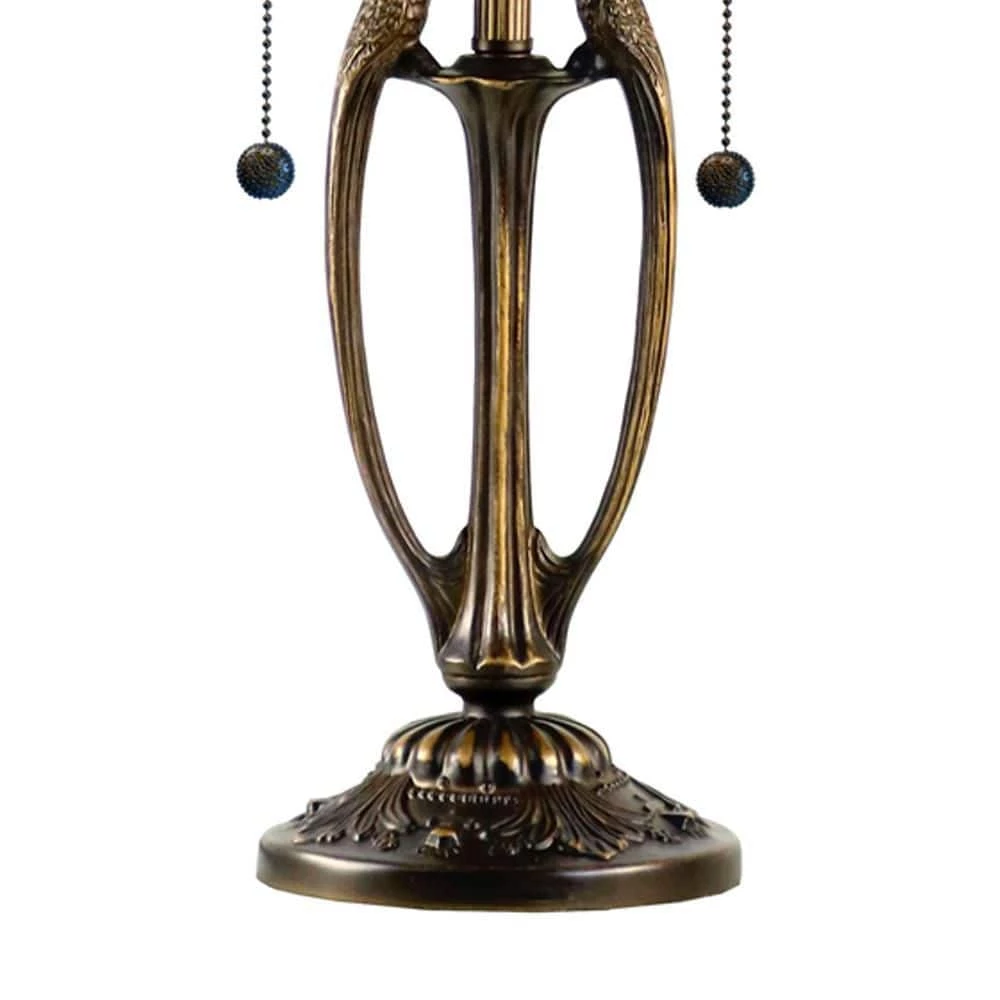 Benezia 21 .5 in. Antique Bronze Table Lamp by Dale Tiffany 7 Benezia 21 .5 in. Antique Bronze Table Lamp by Dale Tiffany - Image 5