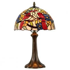 Lovebirds 19 in. Antique Bronze Table Lamp by Dale Tiffany