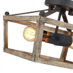 10.7 in. 2-Light Antique Bronze/Wood Tone Farmhouse Semi-Flush Mount Ceiling Light by TRUE FINE -Dale Tiffany Store antique bronze wood tone true fine flush mount lights td30003fl 76 1000