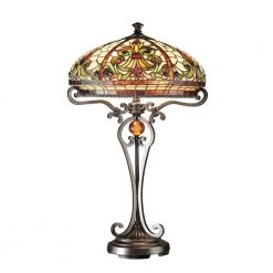 28 in. Boehme Antique Golden Sand Table Lamp by Dale Tiffany