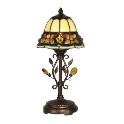 15.25 in. Pebble Stone Antique Golden Sand Accent Lamp by Dale Tiffany