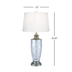 Festival 30 .25 in. Antique Nickel Table Lamp with Fabric Shade by Dale Tiffany -Dale Tiffany Store antique nickel dale tiffany table lamps sgt17160f 44 1000