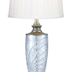 Festival 30 .25 in. Antique Nickel Table Lamp with Fabric Shade by Dale Tiffany -Dale Tiffany Store antique nickel dale tiffany table lamps sgt17160f 4f 1000