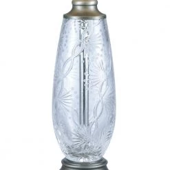 Impressionable Crystal 30.5 in. Antique Nickel Table Lamp with Fabric Shade by Dale Tiffany -Dale Tiffany Store antique nickel dale tiffany table lamps sgt17163f 4f 1000