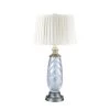 Lake Butler 29.5 in. Antique Nickel Table Lamp with Fabric Shade by Dale Tiffany
