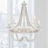 Dione 23 in. 5-Light Wood Bead Antique White Bohemian Candlestick Chandelier by TRUE FINE 1 Dione 23 in. 5-Light Wood Bead Antique White Bohemian Candlestick Chandelier by TRUE FINE -Dale Tiffany Store antique white true fine chandeliers td10022c 64 1000