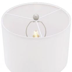 Richland 24.5 in. Beige/Gold Indoor Table Lamp with White Linen Shade and 9.5-Watt LED Bulbs Included (Set of 2) by TRUE FINE -Dale Tiffany Store beige gold true fine table lamps 20030t 2pk 1f 1000