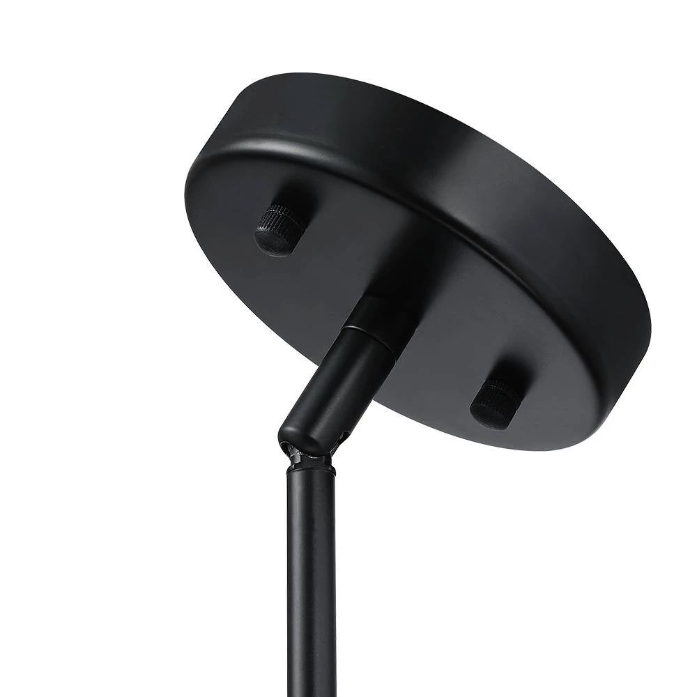 Gavin 1-Light Black and Distressed Faux Wood Island Rustic Farmhouse Mini Pendant Light by TRUE FINE 6 Gavin 1-Light Black and Distressed Faux Wood Island Rustic Farmhouse Mini Pendant Light by TRUE FINE - Image 5