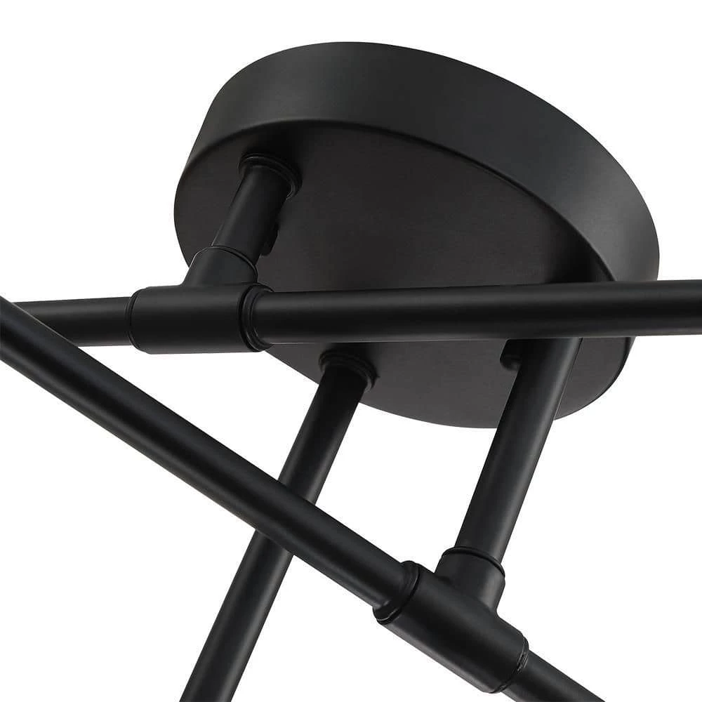 Trident 25.5 in. 6-Light Black and Gold Sputnik Semi Flush Mount Ceiling Light by TRUE FINE 10 Trident 25.5 in. 6-Light Black and Gold Sputnik Semi Flush Mount Ceiling Light by TRUE FINE - Image 8