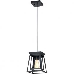 Exton 1-Light Black Double Box Mini Pendant Island Light by TRUE FINE 16 Exton 1-Light Black Double Box Mini Pendant Island Light by TRUE FINE -Dale Tiffany Store black and wood tone true fine pendant lights td41018p c3 1000