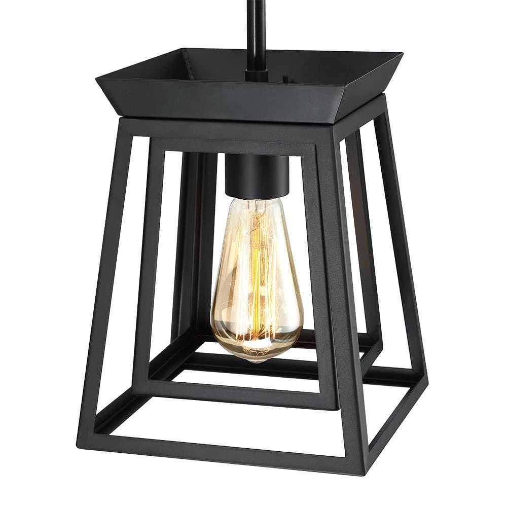 Exton 1-Light Black Double Box Mini Pendant Island Light by TRUE FINE 11 Exton 1-Light Black Double Box Mini Pendant Island Light by TRUE FINE - Image 9