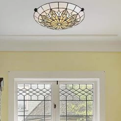 Annad 16 in. 1-Light Black Led Flush Mount by Dale Tiffany -Dale Tiffany Store black dale tiffany flush mount lights th20002led 31 1000