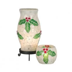 Holly Noel 10 .75 in. Black Table Lamp by Dale Tiffany