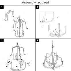Veronica 19.7 in. 5-Light Black & Faux Dark wood Modern Farmhouse Candlestick Chandelier Kitchen Island Pendant Lighting by TRUE FINE -Dale Tiffany Store black faux dark wood true fine chandeliers td10018c 1d 1000