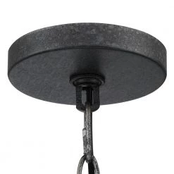 Veronica 19.7 in. 5-Light Black & Faux Dark wood Modern Farmhouse Candlestick Chandelier Kitchen Island Pendant Lighting by TRUE FINE -Dale Tiffany Store black faux dark wood true fine chandeliers td10018c 1f 1000