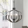 Veronica 19.7 in. 5-Light Black & Faux Dark wood Modern Farmhouse Candlestick Chandelier Kitchen Island Pendant Lighting by TRUE FINE -Dale Tiffany Store black faux dark wood true fine chandeliers td10018c 64 1000