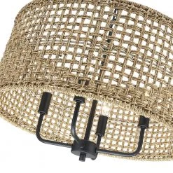 Cape 20 in. 4-Light Bohemian Drum Chandelier with Lime Hand Woven Shade by TRUE FINE 19 Cape 20 in. 4-Light Bohemian Drum Chandelier with Lime Hand Woven Shade by TRUE FINE -Dale Tiffany Store black lime true fine chandeliers td90032fl c3 1000