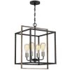 Sullivan 4-Light Black Square Farmhouse Chandelier with Wood Accents by TRUE FINE -Dale Tiffany Store black true fine chandeliers td10007c 64 1000