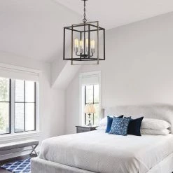 Sullivan 4-Light Black Square Farmhouse Chandelier with Wood Accents by TRUE FINE 23 Sullivan 4-Light Black Square Farmhouse Chandelier with Wood Accents by TRUE FINE -Dale Tiffany Store black true fine chandeliers td10007c 76 1000