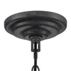 Ava 4-Light Black Globe Farmhouse Chandelier with Wood Accents by TRUE FINE -Dale Tiffany Store black true fine chandeliers td40005c 44 1000