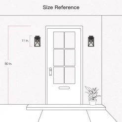 11 in. 1-Light Black Non Solar Outdoor Wall Lantern Sconces with Clear Glass Shade (2-Pack) by TRUE FINE 19 11 in. 1-Light Black Non Solar Outdoor Wall Lantern Sconces with Clear Glass Shade (2-Pack) by TRUE FINE -Dale Tiffany Store black true fine outdoor sconces 2143ot 2pk 44 1000