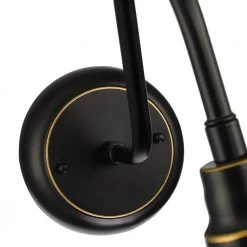 Blackforge 10 in. 1-Light Black with Gold Non Solar Outdoor Barn Wall Lantern Sconce (2-Pack) by TRUE FINE -Dale Tiffany Store black true fine outdoor sconces 21517ot 2pk 4f 1000