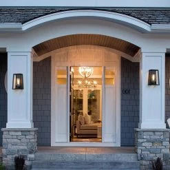 Fine forge 13.5 in. 1-Light Black Outdoor Wall Lantern Sconce with Clear Closed Glass by TRUE FINE -Dale Tiffany Store black true fine outdoor sconces td10029ot 40 1000