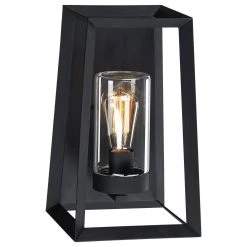 Fine forge 13.5 in. 1-Light Black Outdoor Wall Lantern Sconce with Clear Closed Glass by TRUE FINE -Dale Tiffany Store black true fine outdoor sconces td10029ot c3 1000