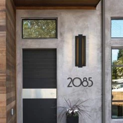 Reflect 18.7 in. Black Modern/Contemporary LED Outdoor Wall Light Lantern Sconce by TRUE FINE -Dale Tiffany Store black true fine outdoor sconces td120005w led 44 1000